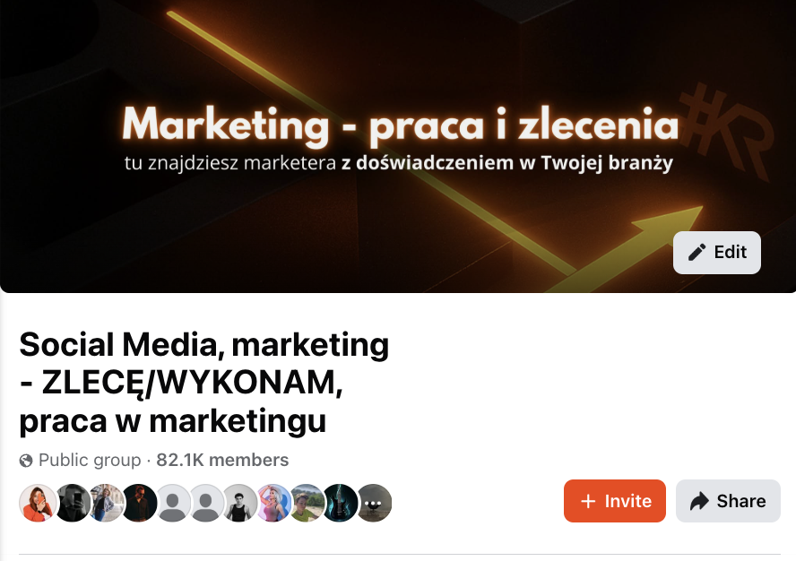 Grupa Social Media, marketing - 82,1 tys. członków